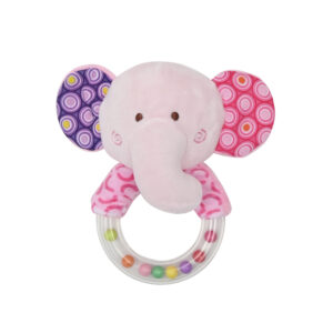 Κουδουνίστρα Δαχτυλίδι Ελέφαντας Lorelli Elephant Pink