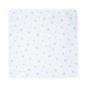 Πάνα Αγκαλιάς Μουσελίνα 80x80 cm Lorelli Blue Stars